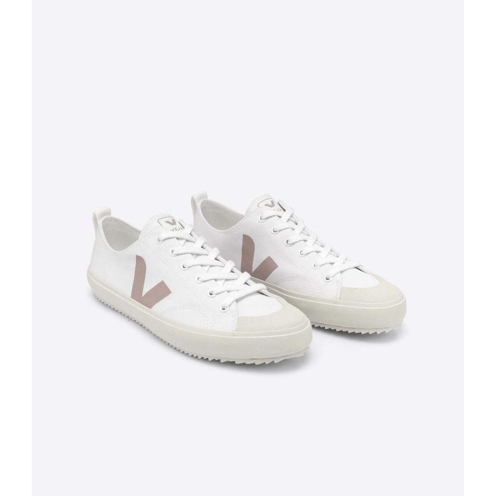 White/Brown Women's Veja NOVA CANVAS Shoes | AU 475YXF